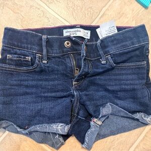 Abercrombie Kids Dark Blue Denim Shorts